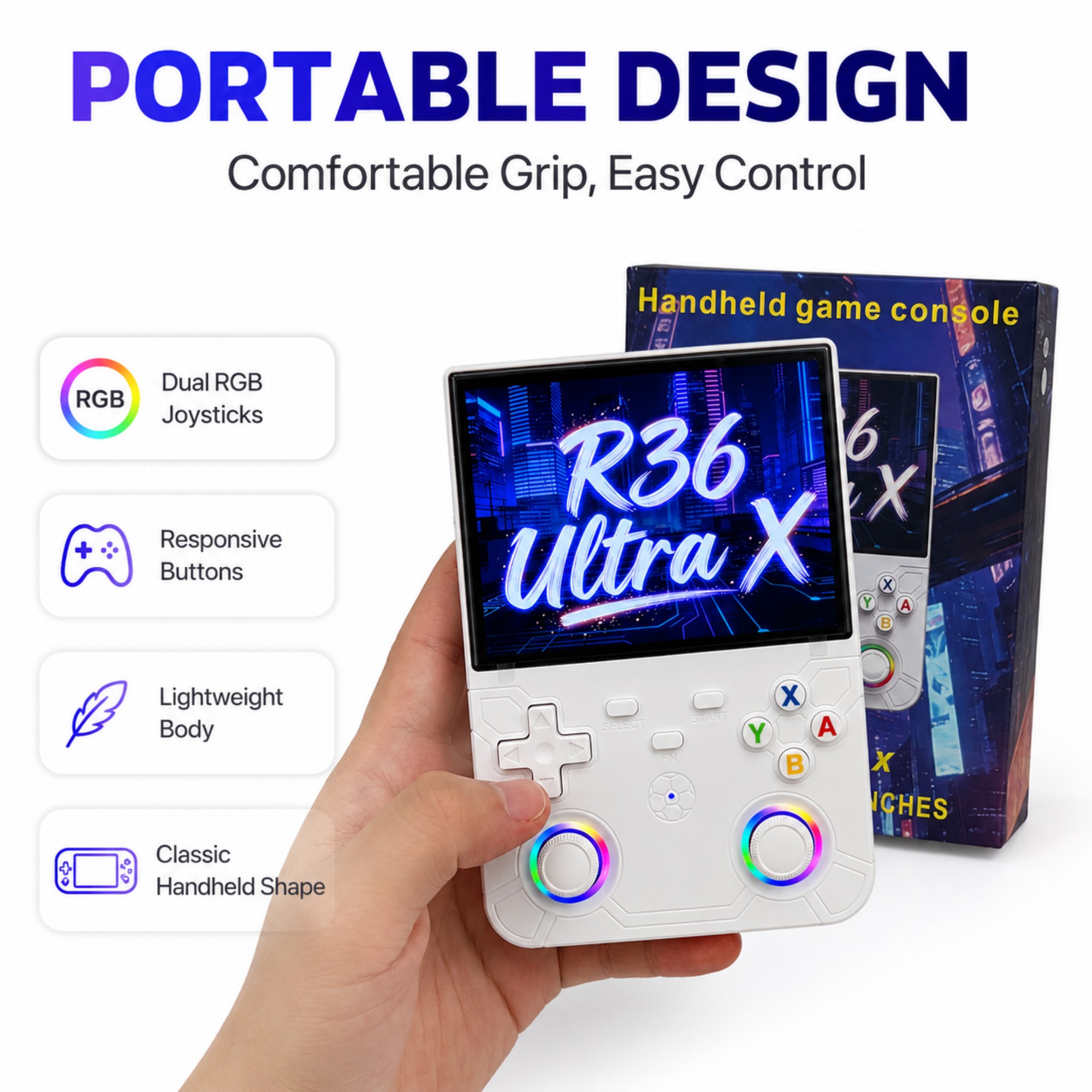 Console de Jogo Portátil Retro - Gaming Console Types avaliação e preço