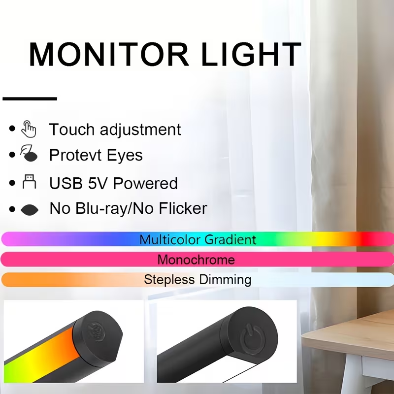 Barra de Luz LED para Monitor  - Gaming Console Desk avaliação e preço