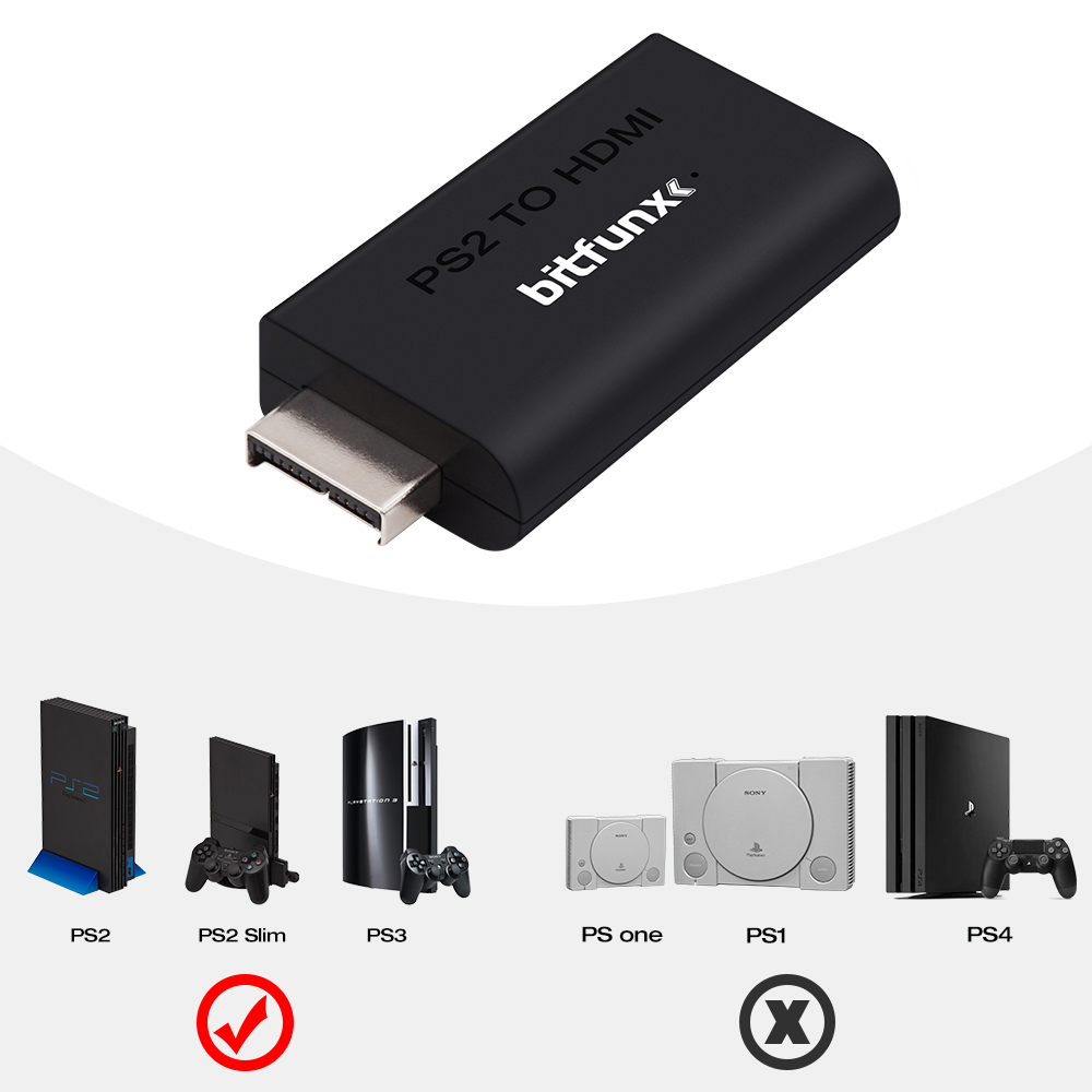 BitFunx PS2 YPBPR para HDMI ™  - Gaming Console Design avaliação e preço