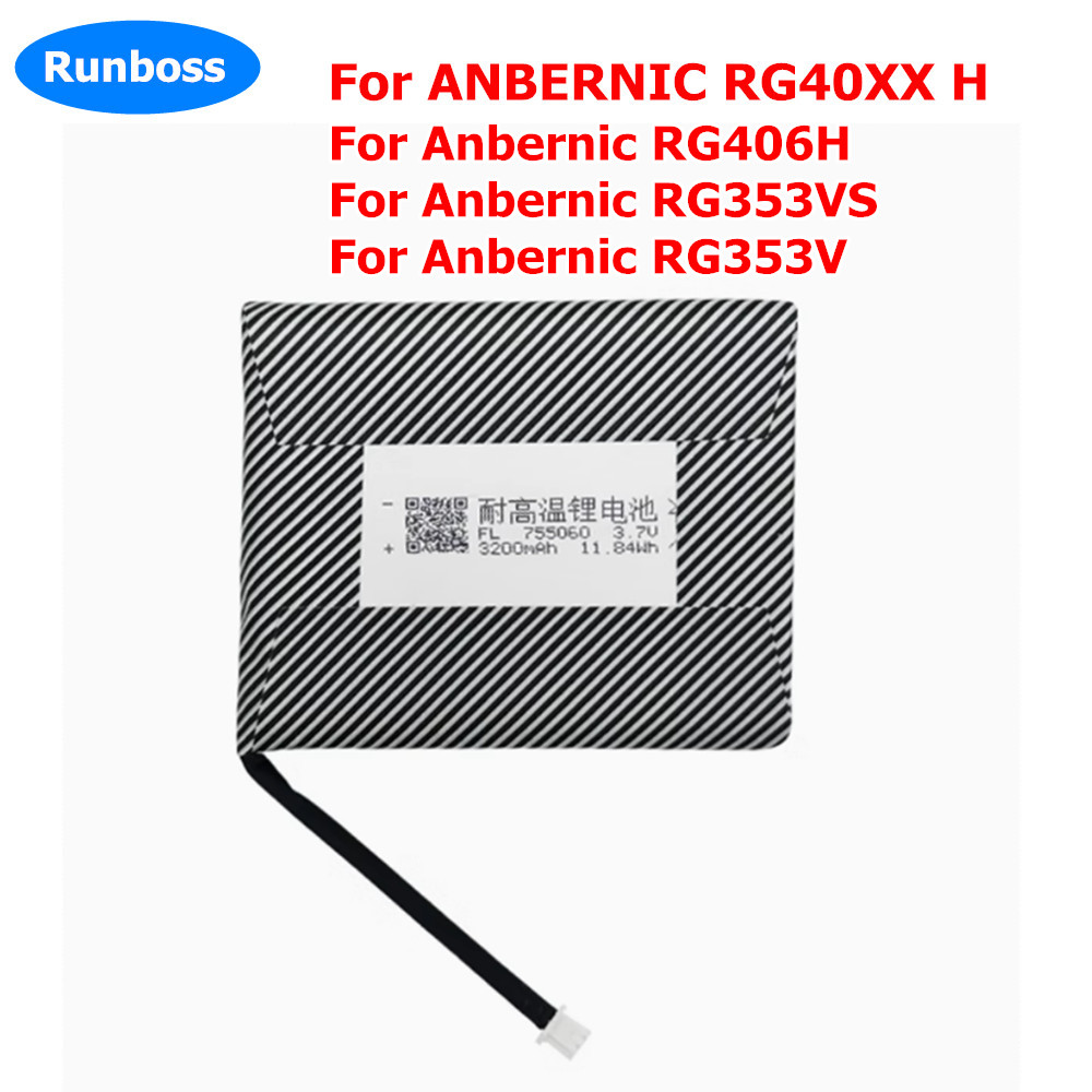 Novo 3,7V 3200mAh 755060   Bat - Gaming Console Anbernic avaliação e preço